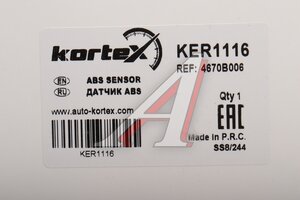 Датчик АБС MITSUBISHI L200 (15-),Pajero Sport (15-) колеса переднего правого KORTEX KER1116, 4670B006