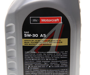 Масло моторное FORD 5W30 синт. ACEA A5/B5 API SM/CF 1л 15CF53, FORD 5W30