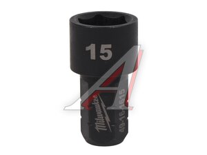 Головка торцевая 15мм 6-ти гранная для M12 FPTR MILWAUKEE 4932492862