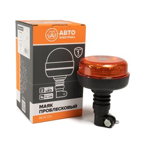 Маяк импульсный 12/24V (12 светодиодов) 3 режима кронштейн DIN желтый AVTOELECTRICA МИ-09 AE, МИ-09
