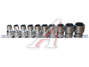 Набор головок 1/2" 10 предметов на планке WHIRLPOWER 254 400010hkm