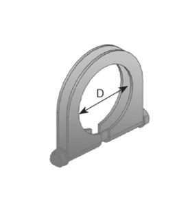 Хомут глушителя MERCEDES 814 (d=74-77) (цинк) DINEX 50926, 465937, 6734920140