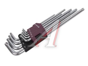 Набор ключей TORX T10-Т50 Г-образных удлиненных 9 предметов THORVIK TKL9S