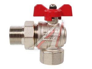 Кран угловой с американкой 3/4" (баб. крас.) ViEiR VER48