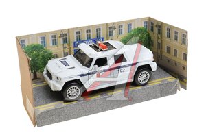Модель автомобиля БРОНЕМАШИНА ПОЛИЦИЯ металлическая 12см белая ТЕХНОПАРК FY6158-12POL-WH, 298370