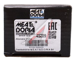 Шкив HYUNDAI Sonata (10-) генератора MEAT&DORIA 45209, 37322-2G500