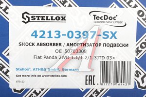 Амортизатор FIAT Panda (03-) передний левый STELLOX 42-130397-SX