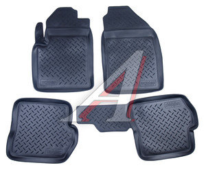 Коврик салона FORD Fusion,Fiesta (02-08) полиуретан (4 предм.) NORPLAST NPL-Po-22-19