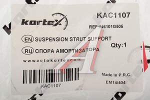 Опора амортизатора KIA Rio (06-) переднего левая KORTEX KAC1107, 54610-1G505