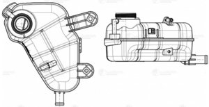 Бачок расширительный CHEVROLET Aveo (T300),Cobalt охлаждающей жидкости LUZAR LET0582, 95048411/42609220
