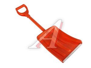 Лопата для снега 26х35х84см оранже.с алюм.черенком 260350
