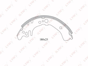 Колодки тормозные TOYOTA задние барабанные (4шт.) LYNX BS7509, 04495-52010