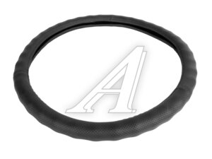 Оплётка руля (XL) 41-43см черная нат. кожа AVS A78943S