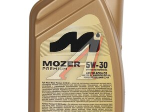 Масло моторное MOZER PREMIUM 5W30 C3 синт.1л 4639282, MOZER 5W30