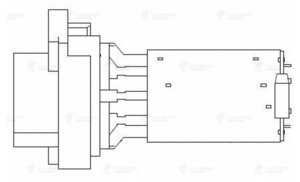 Резистор FORD Transit (94-) отопителя LUZAR LFR1062, 4525162