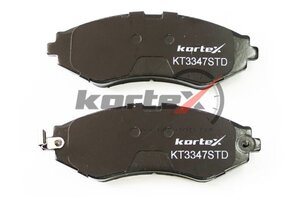 Колодки тормозные DAEWOO Lanos,Nubira передние (4шт.) KORTEX KT3347STD, GDB3265, 96281937/96281939/S4510019