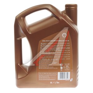 Масло моторное SHELL HELIX ULTRA PROFESSIONAL AS-L 0W-20 синт.5л 550055736, SHELL 0W20