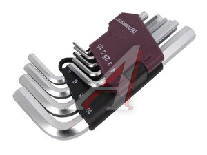 Набор ключей шестигранных 1.5-10мм 9 предметов THORVIK HKS9S