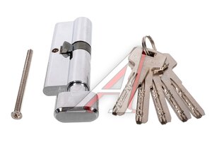 Личинка 2000ZMKnob80(35+10+35) хром 5кл с вертушк. 2000ZMKnob80 CP 5Key