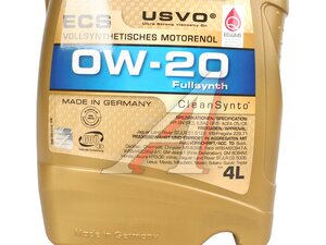 Масло моторное RAVENOL ECS 0W20 синт. API SN 4л 1111102-004-01-999, RAVENOL 0W20