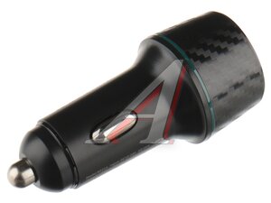 Устройство зарядное в прикуриватель 2USB 12-24V черное BOROFONE BZ21A black, 00877