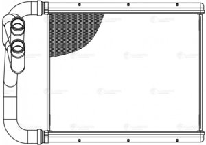 Радиатор отопителя KIA Sorento (09-) LUZAR LRh0855, 97138-2P000