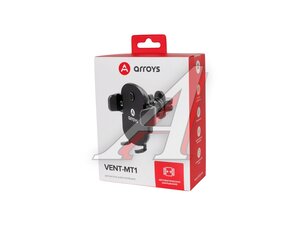Держатель телефона на дефлектор ARROYS Arroys Vent-MT1 black, 81336