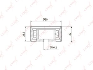 Ролик натяжной LYNX PB-3010 PB-3010