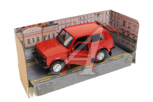Модель автомобиля LADA 4x4 металлическая 12см красная ТЕХНОПАРК LADA4X4-RD (72), 377951