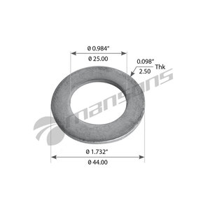 Шайба RENAULT пальца рессоры (24x45x4) MANSONS WA156, 5003053480