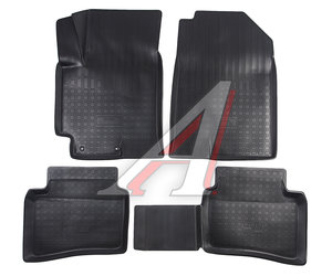 Коврик салона KIA Rio 4 (FB) (17-) полиуретан черный (4 предм.) NORPLAST NPA11-C43-504