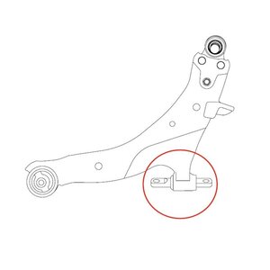 Сайлентблок TOYOTA Camry (01-) рычага переднего нижнего CTR GV0439, CVT-4