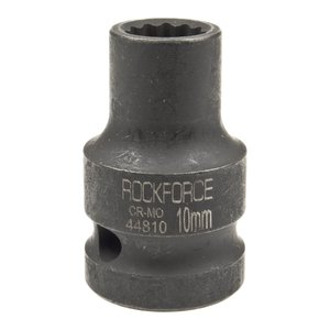 Головка торцевая 1/2" 10мм 12-ти гранная ударная L=39мм ROCKFORCE RF-44810