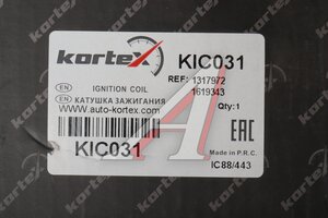 Катушка зажигания FORD Focus (96-04) KORTEX KIC031, 880193, 1619343