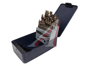 Набор сверл по металлу 1.0-13.0мм HSS Cobalt (25шт.) THORVIK TDBS25K5