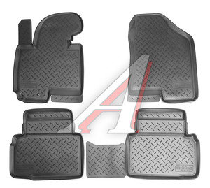 Коврик салона HYUNDAI ix35 (10-) полиуретан (4 предм.) NORPLAST NPL-Po-31-14
