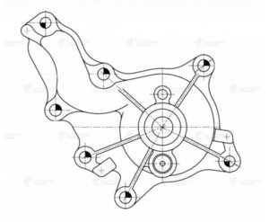 Насос водяной TOYOTA Camry (11-) LUZAR LWP1950, 16100-09700