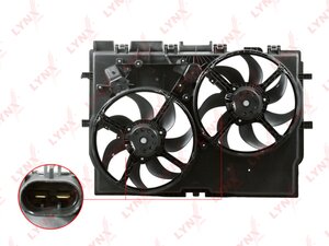 Вентилятор FIAT Ducato (06-) охлаждения радиатора LYNX RF1380, 69422583010, 1358009080