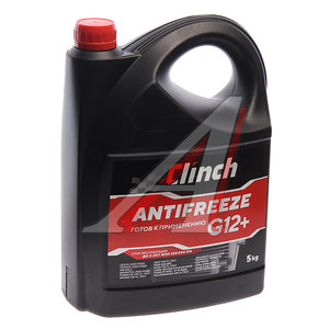 Антифриз красный -40C 5л G12+ CLINCH 311245R, CLINCH