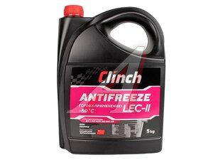 Антифриз розовый -50 5кг LEC-II CLINCH PHOSPHATE-OAT (P-OAT) 311345L, CLINCH