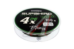 Леска плет.Namazu Supahiro 4Х 100м 0,14мм 4,69кг NSH100-0,14, 805560