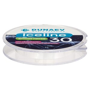 Леска DUNAEV ICE LINE 30m 0.12мм 940313, DVF012