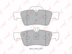 Колодки тормозные MERCEDES E (W211,W212),S (W220,W221) задние (4шт.) LYNX BD5325, GDB1546, A0064200120