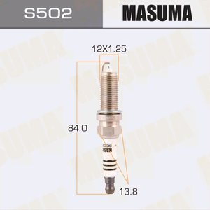 Свеча зажигания TOYOTA Corolla (13-),Avensis (09-),Auris (06-13) MASUMA S502IP, 0242135529, 90919-01253