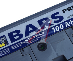 Аккумулятор BARS Premium 100А/ч 6СТ100(1)