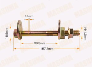 Болт TOYOTA сход-развальный комплект с гайкой и шайбой MASUMA MLS-552, 48190-60020