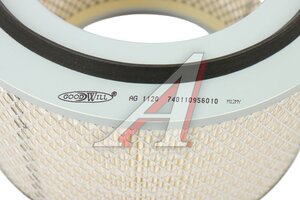 Элемент фильтрующий ЗИЛ-4331,133ГЯ воздушный GOODWILL AG 1120, 740.1109560-10