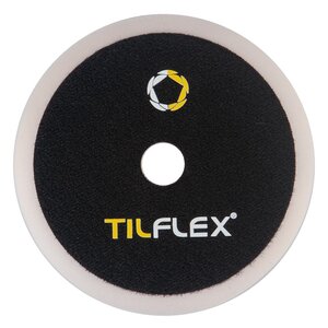 Круг полировальный на липучке с отверстием рефленый 150х25мм белый TILFLEX TL74