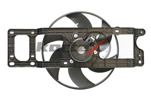 Вентилятор RENAULT Logan (04-) охлаждения радиатора KORTEX KFD071, 6001546843