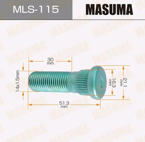 Шпилька колеса TOYOTA Land Cruiser (98-07) LEXUS LX570 (07-) MASUMA MLS-115, 90942-02083
